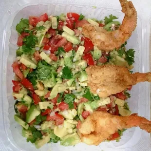 a meal in a plastic container