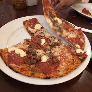 Sausage, Pepperoni & Ricotta Flatbread