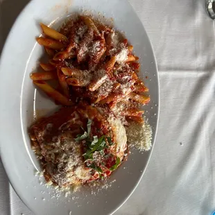 Eggplant Parmigiana ...Claudio is the best !!!