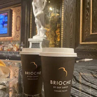 two cups of coffee