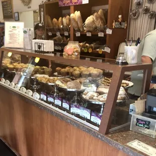 So many delicious pastries  Great coffee drinks too