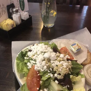 Greek Salad 1/2 order $7.95