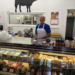 a man behind the counter