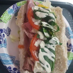 a sandwich on a plate