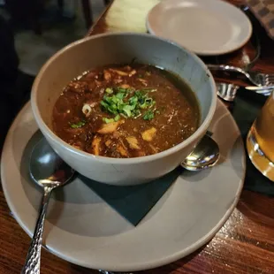 Chicken and sausage gumbo