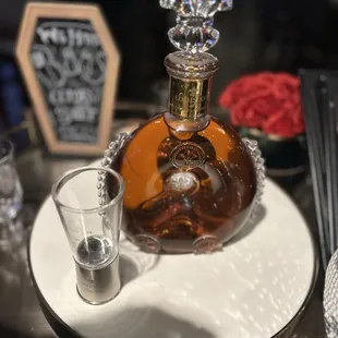 I thought I had a picture of my plate but I guess not. But I did snap a pic of this aged cognac.