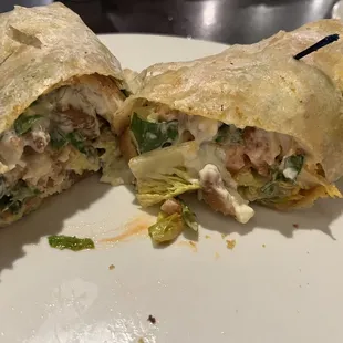 Buffalo chicken wrap