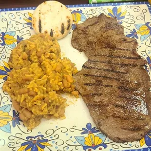 Calentado con Carne asada