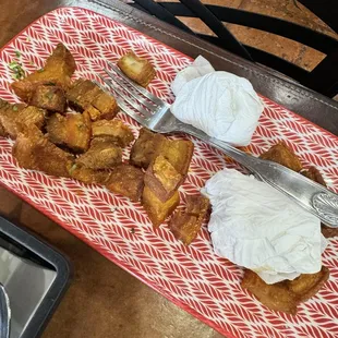 chicken wings and fried chicken, food