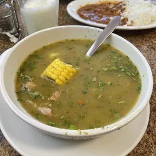 Sancocho de Gallina. Chicken soup.
