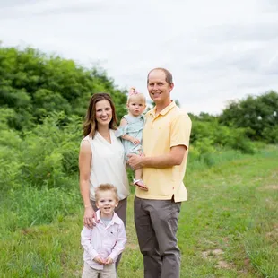 Dr. Dosch with her family, Adam, Lawrenz, and Breckyn