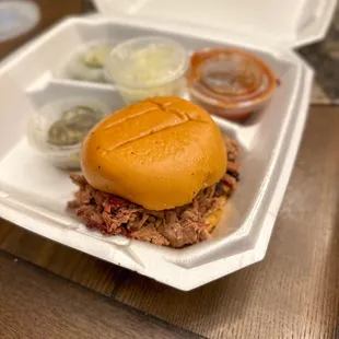 very tender Brisket Sandwich