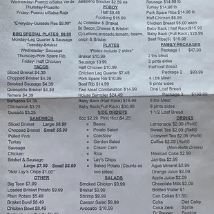 Menu summer 2023