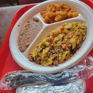 a plate of food