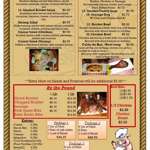 sushi and sashimi, menu