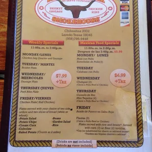 Here&apos;s the menu!