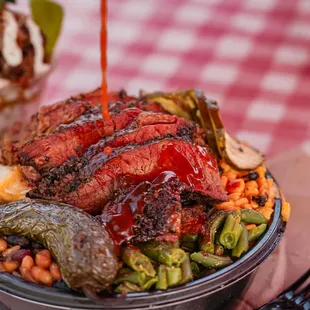 Picture of one of their meat bowls