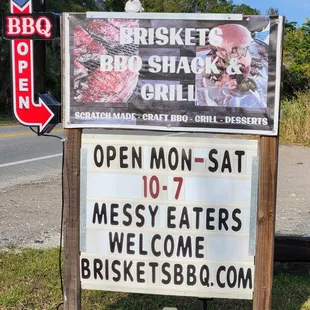 Briskets Sign