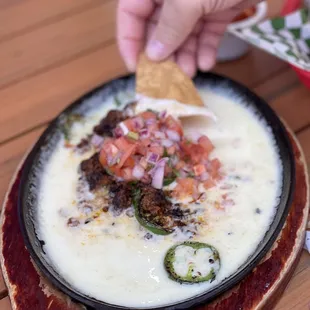 Queso Fundido ~ Oh my goodness, it's soo freakin GOOD and the perfect dip for fresh large tortilla chips!