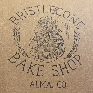 Classic and simple logo on natural paper packaging.