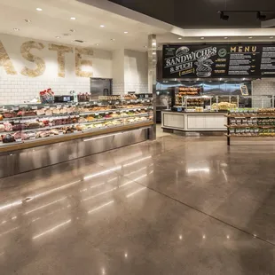 the inside of the store
