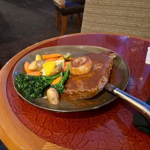 Got the New York strip.