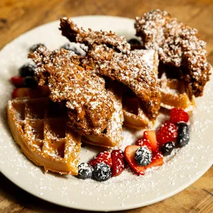 food, waffles