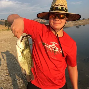 Smaller of the ones we caught.  Still pretty fun.