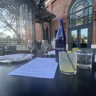 Outside facing West (El Camino Real).