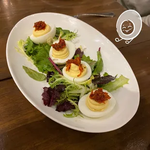 Peppadew Pepper Deviled Eggs