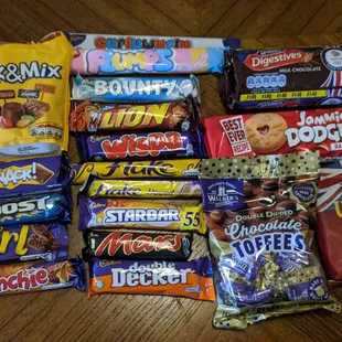 A great selection of British sweets!