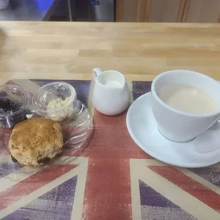 Tea and scone