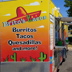 a colorful food truck