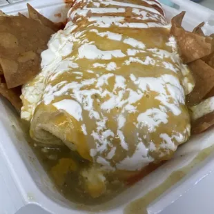 Wet carne asada burritos