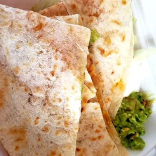 Chicken quesadilla, so good