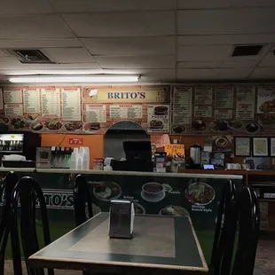 The full front counter view