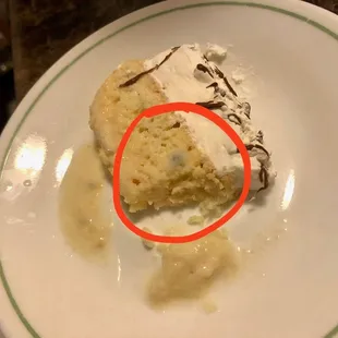 Moldy tres leches cake