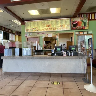 the counter