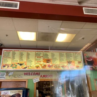 Menu of Brito&apos;s.