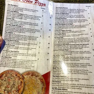 the menu