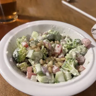 Yeah! Baby! Salad (small) Perfect blend of chopped veggies and Gorgonzola dressing.