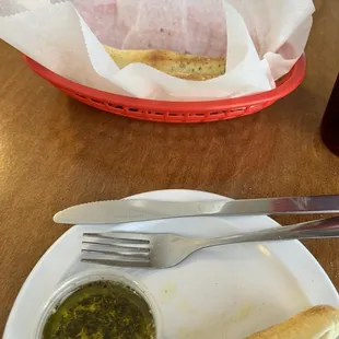 Breadsticks with garlic butter