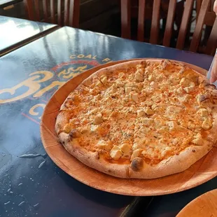 Medium Buffalo chicken pizza