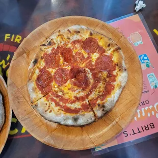 Half pepperoni half cheeese small