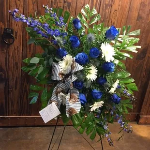 Standing Easel Sympathy Floral Piece