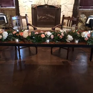 Garland for Bride and Groom Table/Wedding