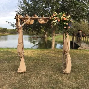 Wedding Flowers for Outdoor Arbor