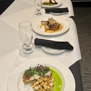 Chicken Pesto and Sugar Brined Bone-In Pork Chop