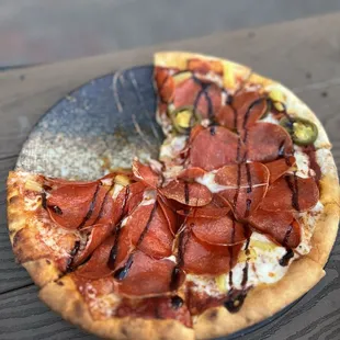 pizza, food