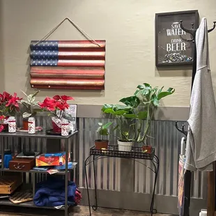 a variety of items displayed in a store